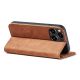 5. Magnet Fancy Case Case for iPhone 13 Pro Max Pouch Card Wallet Card Holder Brown