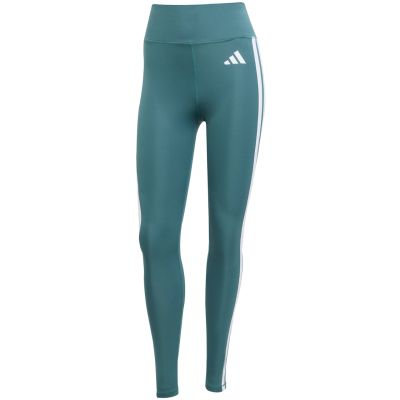 2. Adidas Optime Essentials 3-Stripes 7/8 Women's Leggings Green JY2152
