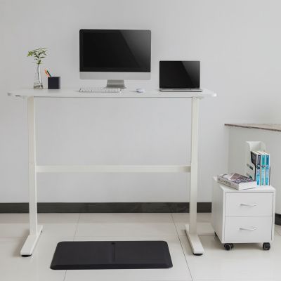 3. Ergo Office manual height adjustment desk, max 40 kg, max height 117 cm, with a tabletop for sitting and standing work, ER-401 W