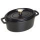 Staub Oval Cast Iron Pot – 2.35 L, Black