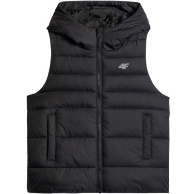 2. Boy's vest 4F M313 deep black 4FJWSS26TVJAM313 20S