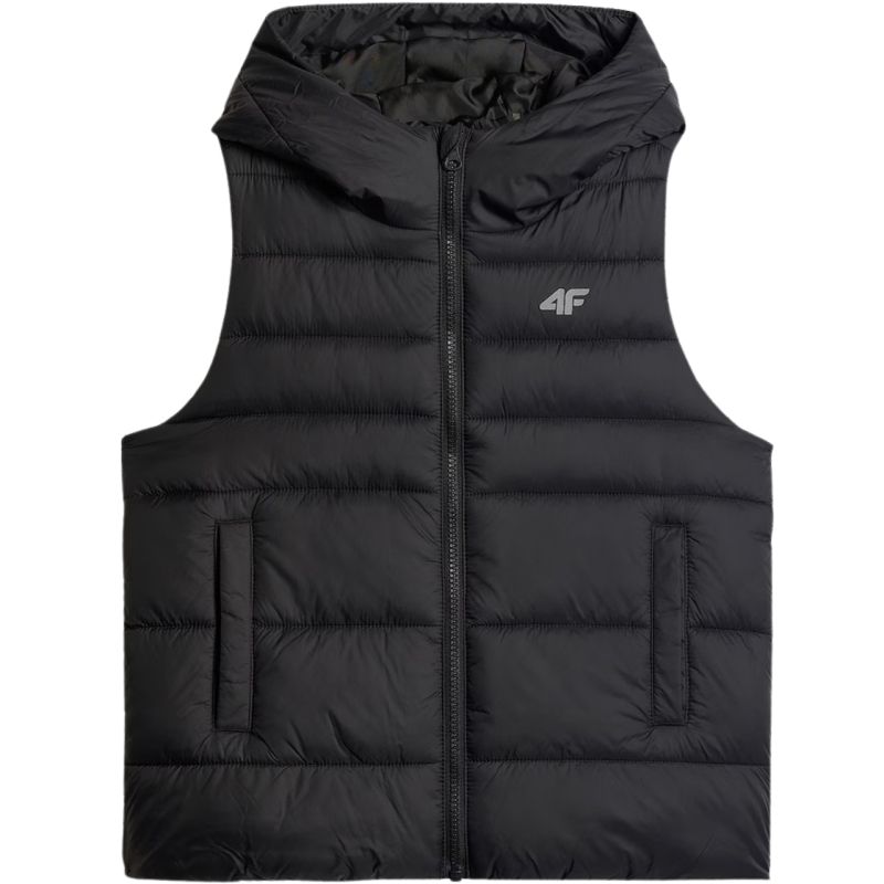 2. Boy's vest 4F M313 deep black 4FJWSS26TVJAM313 20S