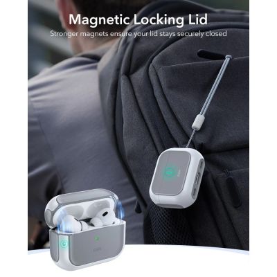 8. ESR Orbit HaloLock MagSafe case for AirPods Pro 3 - white