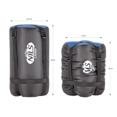 16. NILS CAMP NC2012 Sleeping Bag, Black-Navy Blue