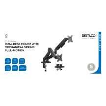 Deltaco ARM-1300-B TV Mount 81.3 cm (32") Black