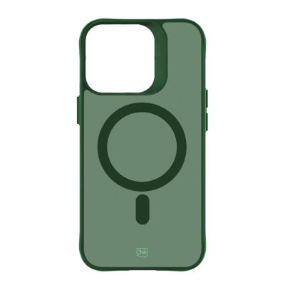 23. 3mk Smoke MagCase for iPhone 16 Pro Max - Green-Translucent