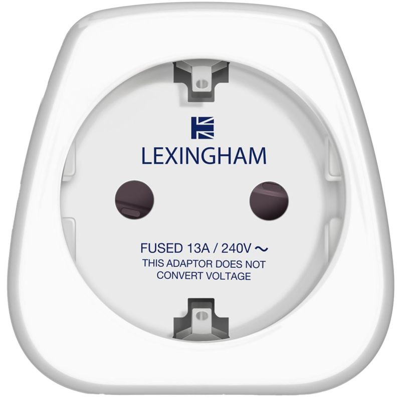 LEXINGHAM SCHUKO -> UK Travel Adapter