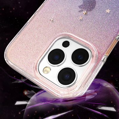 6. Kingxbar Heart Star Series case for iPhone 14 Plus case with zodiac stars