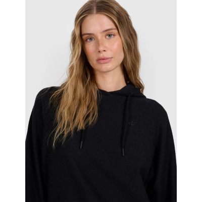 3. Women's open-front hooded sweatshirt 4F 4FRAW25TSWSF2544-20S