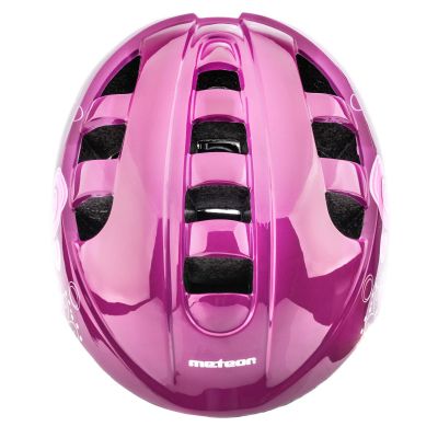 5. Meteor KS08 Pink Butterflies Bike Helmet 24900-24901