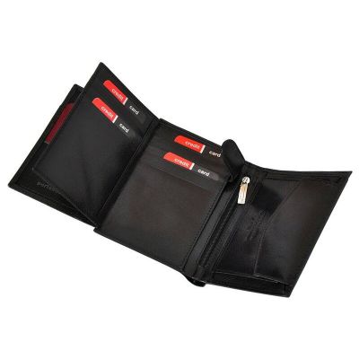 10. Pierre Cardin Men's Premium Leather RFID Zipper Wallet - YS520.1-326