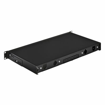 4. Alantec Fiber optic distribution box 24xSC duplex / 24xLC quad 19" 1U with front panel and mounting accessories (glands, cable ties), extendable (FOP-1U-24SCD-C)