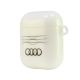 3. Audi IML Geometric Pattern Case for AirPods 1 / 2 - White