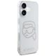 4. Karl Lagerfeld IML Rhinestones Karl Head Case for iPhone 16 Clear