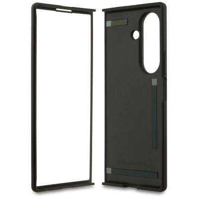 7. Karl Lagerfeld Saffiano Karl&Choupette Pin Case for Samsung Galaxy Z Fold7 - Black