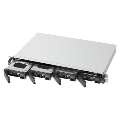 5. Qnap TS-433eU, 1U RACK, 4x 2.5"/3.5" SATA, ARM Cortex-A55 2.0GHz 4C, 4GB, 2x 2.5GbE, 2x USB 3.2, 60W adapter
