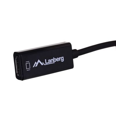 3. Lanberg AD-0005-BK adapter (Mini DisplayPort M - HDMI F; 0.20m; black)