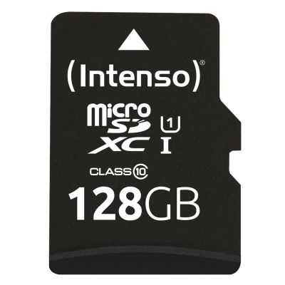 2. Intenso 3424491 128GB MicroSD UHS-I Class 10 Flash Memory