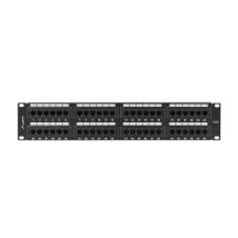 LANBERG PATCH PANEL 48 PORT 2U CAT.6 BLACK PPU6-2048-B