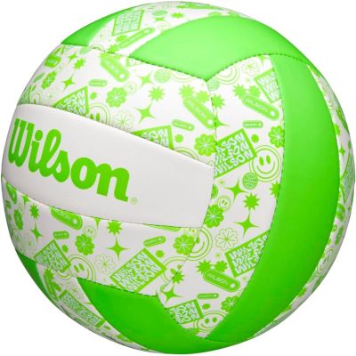 4. WILSON STAMP VB VOLLEYBALL GREEN AND WHITE