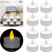 SET OF 8 LED TEA LIGHT CANDLES WITH REMOTE CONTROL