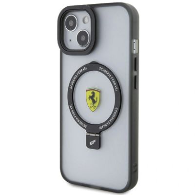 9. Ferrari Ring Stand 2023 Collection MagSafe Case for iPhone 15 Plus / 14 Plus - Transparent