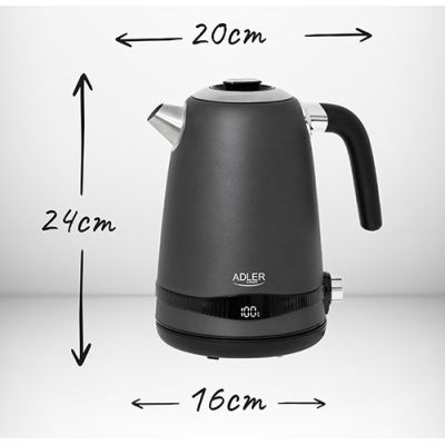 11. ADLER AD 1295g electric kettle, gray
