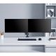 18. MANHATTAN DESK ARM 2X TV LED/LCD 17-32 INCHES