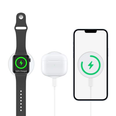 4. MagSafe Choetech T603-F inductive charger with holder - white