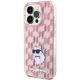 2. Karl Lagerfeld Monogram Choupette iPhone 15 Pro Case - Pink