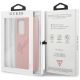 8. Guess GUHCS21LLSVSPI S21 Ultra G998 pink/pink hardcase Script Vintage
