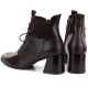 5. Women's insulated high-heeled ankle boots, brown, Vinceza 58670