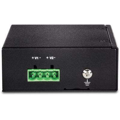 4. TRENDnet TI-PE50 Switch - unmanaged - 4 x 10/100 (PoE+) + 1 x 10/100 - DIN rail mounting, wall mounting - PoE+ (90 W) - DC