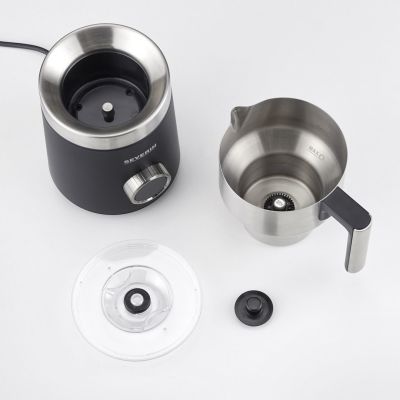 7. Severin Induction Milk Frother Spuma stainless steel black silver SM 3587 (SM3587)