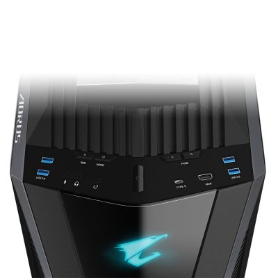 2. Gigabyte AORUS C700 GLASS ATX FullTower Black Case with Window without Power Supply