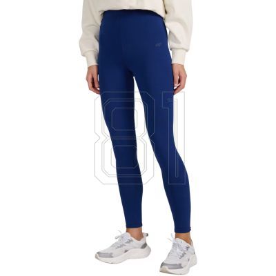 Women's leggings 4F CAS F195 navy blue 4FWMM00TTIGF195 031S