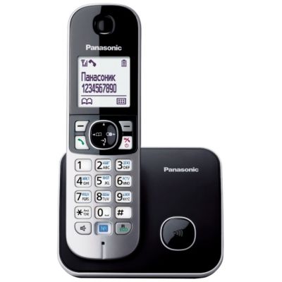 Panasonic KX-TG6811 PDB landline telephone (black, silver)