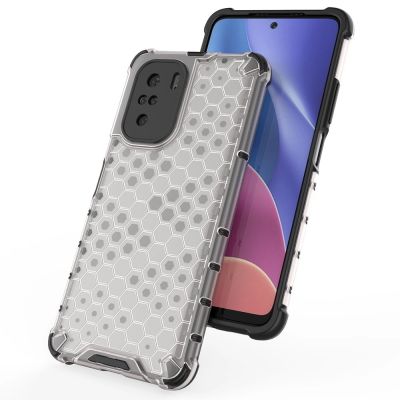 9. Honeycomb Case armor cover with TPU Bumper for Xiaomi Redmi K40 Pro+ / K40 Pro / K40 / Poco F3 blue