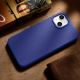 16. iCarer Litchi Premium Leather Case iPhone 14 Magnetic Leather Case with MagSafe Dark Blue (WMI14220709-DB)
