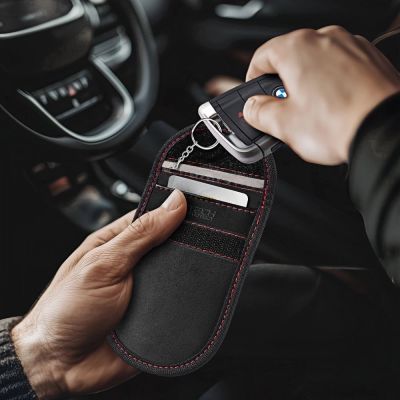 4. Tech-Protect KLR100 RFID Case - Black and Red