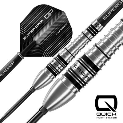 2. Harrows SUPERGRIP QP BOMB 90% steeltip darts