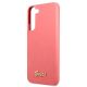 6. Guess GUHCS22MLSLMGFU S22+ S906 fuchsia/fuchsia hardcase Silicone Script Metal Logo