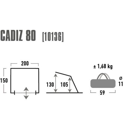 5. High Peak Cadiz 80 Beach Tent 10136