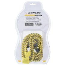 RUBBER TAPES FOR FASTENING LUGGAGE DUNLOP HOOKS LENGTH 150CM 2 pcs YELLOW