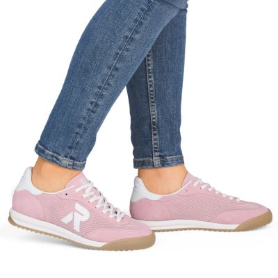 6. Women's comfortable pink sneakers shoes Rieker W4000-31