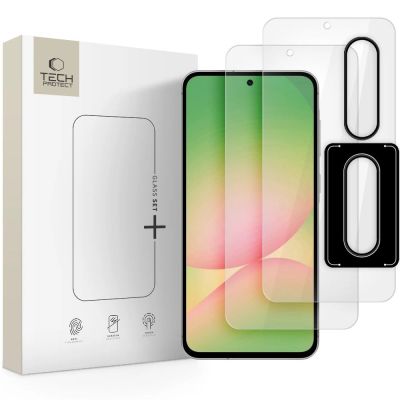 Tech-Protect Glass Set+ Tempered Glass for Samsung Galaxy A36 / A56 5G - Transparent