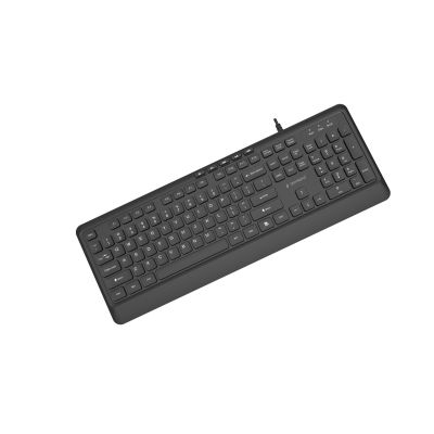 4. GEMBIRD SLIM WIRED MULTIMEDIA KEYBOARD, USB 5-KEY HOTKEYS, US LAYOUT, BLACK