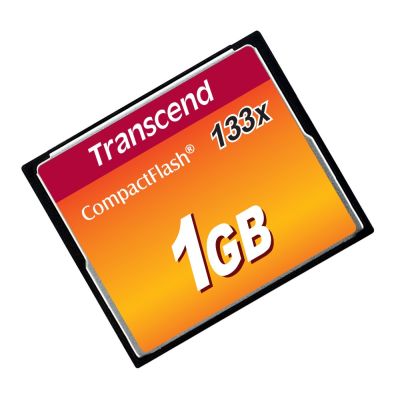 4. Transcend 1GB CF 133x CompactFlash MLC Memory Card