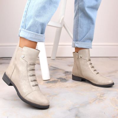 10. Jezzi W JEZ52K shiny insulated ankle boots