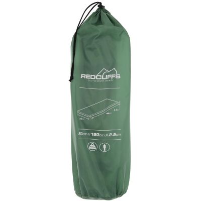 17. SELF-INFLATION TOURIST MAT MATTRESS 180x50x2.5CM REDCLIFFS GREEN